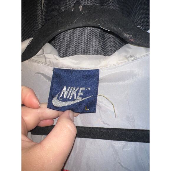 Vintage 80s Nike blue label colorblock lightweight windbreaker jacket L - Picture 3 of 3